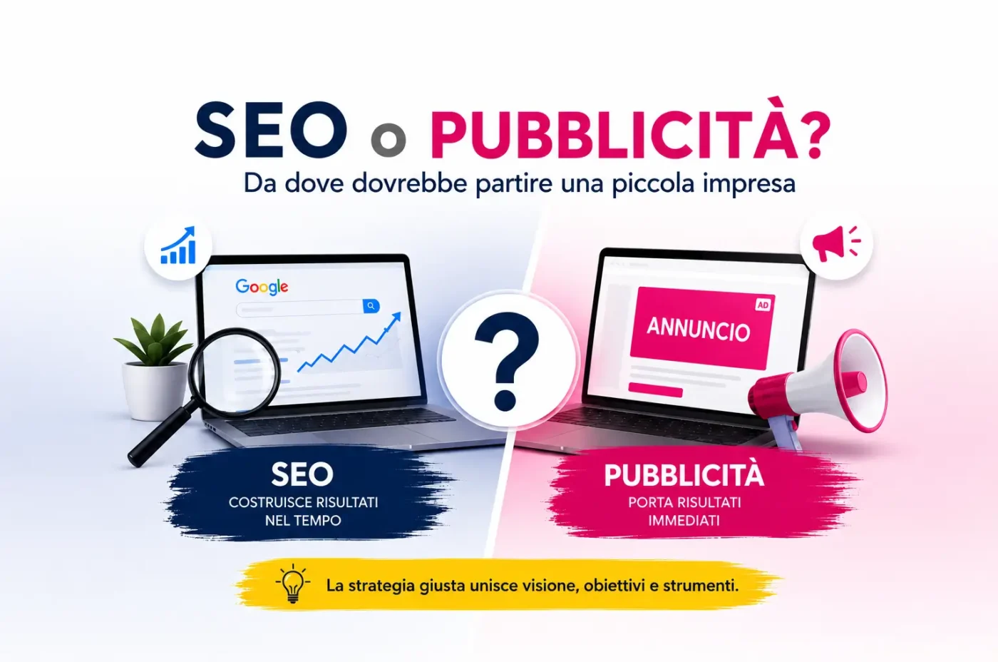 SEO o pubblicità? Da dove dovrebbe partire una piccola impresa