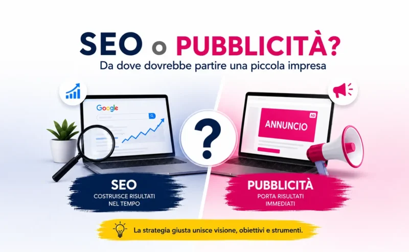 SEO o pubblicità? Da dove dovrebbe partire una piccola impresa