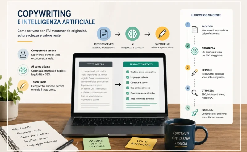Copywriting e Intelligenza Artificiale: come usare l’AI senza perdere originalità