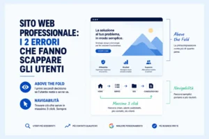 Sito web professionale: i due errori che fanno scappare gli utenti